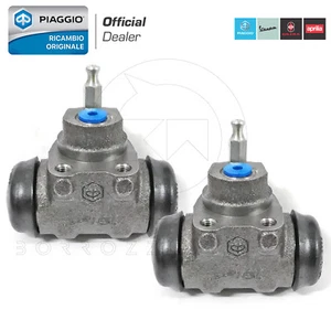 KIT 2 CILINDRETTI FRENO POSTERIORE ORIGINALE PIAGGIO APE TM 703 DIESEL / BENZINA - Picture 1 of 2
