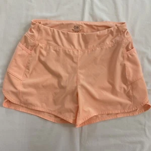 Athleta Girls Peach Record Breaker 3” Shorts XL/14 - Picture 1 of 6
