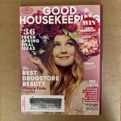 Good Housekeeping Magazine May 2016 Drew Barrymore 36 Fresh Spring Meal Ideas - Image 1 of 4