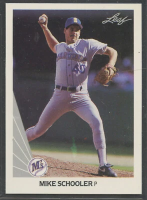 1990 Leaf #258 Mike Schooler Seattle Mariners - Image 1 of 2