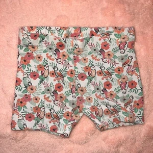 Girls Bird Flower Size 4/5 Member’s Mark Stretch Cartwheel Summer Shorts Bottoms - Picture 1 of 5