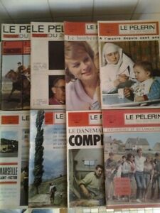 LOT DE 8 REVUES "LE PELERIN" DE 1965.