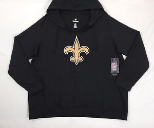 Fanatics New Orleans Saints Womens Hoodie  Black Gold NFL Saints Logo Size XXL