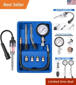 Universal 300 PSI Compression Tester & Spark Plug Kit for Car and Motorcycle - Bild 1 von 10