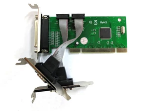 PCI 2 Serial RS232 DB9 & 1 Parallel Ports Card Low Profile - Picture 1 of 2