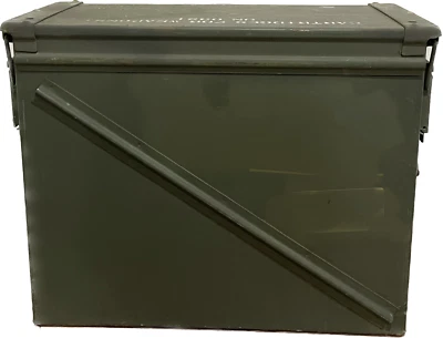 USGI 20mm AMMO CAN M548 1500 ROUNDS 7.62 METAL LARGE AMMO CAN Grade 2 - Image 1 of 3