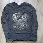 Chemise femme Harley Davidson American Classic strass gris manches longues/L
