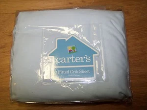 NUEVO CARTERS AZUL CLARO Cuna Hoja Ajustada 200 RECUENTO DE HILOS - Imagen 1 de 1