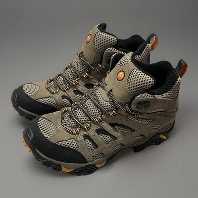 Merrell Mens Brown Moab Ventilator Mid Walnut Waterproof Hiking Boots Size 8.5 - Image 1 of 4
