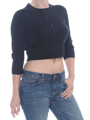 Top corto NARCISO RODRIGUEZ para mujer negro con cremallera manga kimono cremallera cuello 16 Foto 1 de 4