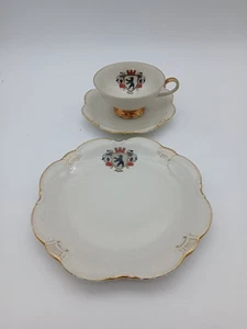 Vintage Johann Seltmann Bavaria Tea Set Berlin Crest Gold Rim - Picture 1 of 7