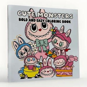 Niedliche Monster Malbuch mit Labubu - Brandneu (RAR - RARITÄT) - Bild 1 von 2