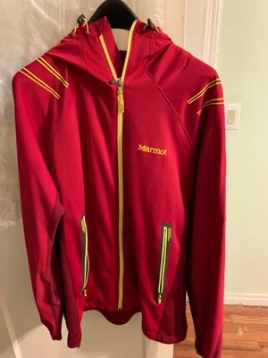 Marmot Wind Shell Jacket Red Yellow XXL. Mint Condition. - Image 1 of 4