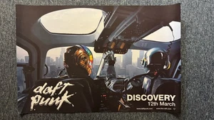 SERIOUSLY RARE UNUSED 77x45cm RECORD STORE POSTER - DAFT PUNK - DISCOVERY (2001) - Imagen 1 de 2