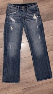 Pantalones de mezclilla para hombre BKE Jake talla 30x32 lavado claro rectos desgastados  - Imagen 1 de 9