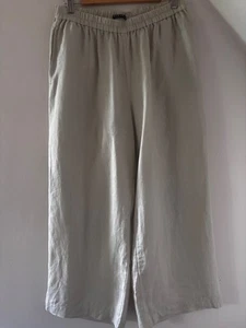 sisley linen wide leg trousers perfect - Picture 1 of 11