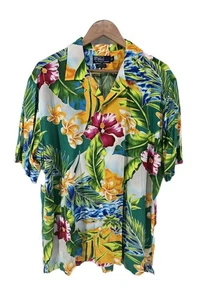 Polo by Ralph Lauren Caldwell Hawaiihemd Blumen Viskose Herren Große L - Bild 1 von 4