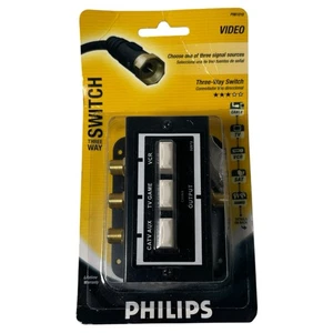 Philips 3-Way Video Cable Switch PH61010 Brand New - Picture 1 of 6
