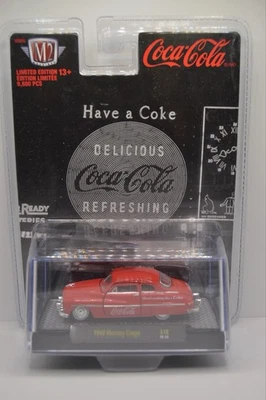 1949 Mercury Coupe M2 Machines Coca-Cola Red A16 - Image 1 of 2