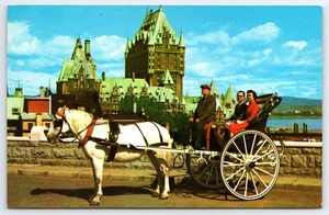 Quebec Canada Horse Carriage Ride at Chateau Frontenac - Picture 1 of 2