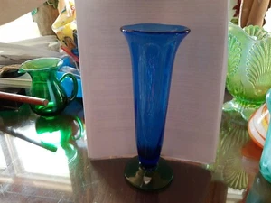 Flötenvase Orrefors blau grün - Bild 1 von 7