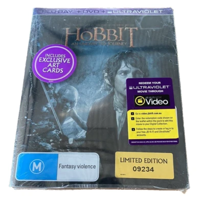 The Hobbit: An Unexpected Journey Blu-Ray Steelbook Ltd Edition Numbered NEW - Image 1 of 4