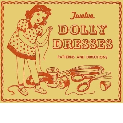 6" - 8" Doll Clothes Pattern For Nancy Ann Story Book Muffie, Ginny, Riley, Kish - Image 1 of 4