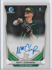 2014 Bowman Draft Chrome 1st Draft Pick Autographs #BCA-MCH Matt Chapman - Picture 1 of 2
