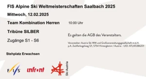 Ski WM Saalbach - Zwei Tickets Teamkombination Herren am 12.2.25 - Bild 1 von 1