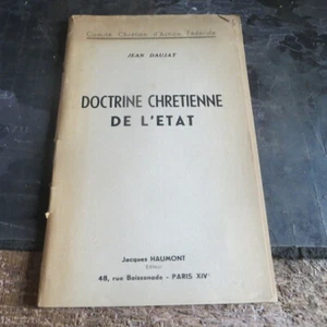 DOCTRINE CHRÉTIENNE DE L'ÉTAT - Bild 1 von 4