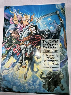 Terry Pratchett's Discworld Collectible Josh Kirby Poster Book Paperback Signed! Foto 1 de 4
