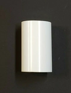 2" TALL WHITE PLASTIC STANDARD CANDLE COVER 1 1/4"O.D. LAMP PART NEW 50258J - Picture 1 of 5