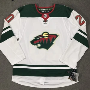 Camiseta de hockey Minnesota Wild Adidas para hombre 56 #20 Suter nueva con etiquetas correa de lucha - Imagen 1 de 16