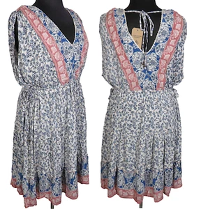 Romantic Gypsy Floral V Neck Tiered Boho Summer Dress Plus Size 3X - Picture 1 of 12