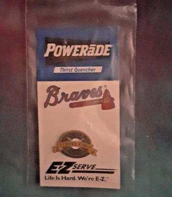 Atlanta Braves 90s Lapel Pin Turner Field stadium inaugural season year 1997 NIB - Image 1 of 2