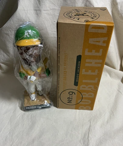Athletics A's REGGIE JACKSON 2004 BOBBLEHEAD BRAND NEW PRISTINE MLB HOF SGA RARE Cover