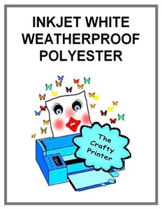 INKJET WEATHERPROOF Permanent Adhesive Decal Paper - 5 Sheets MATTE WHITE - Picture 1 of 1