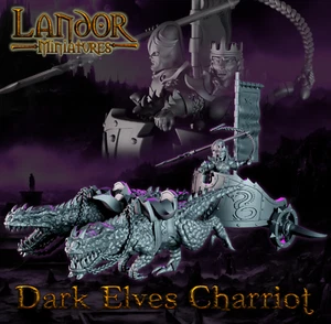 Dark Elves Chariot - Landor Miniatures - Picture 1 of 2