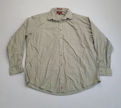 Nordstrom Shirt Mens 17 Brown Button Up Relaxed Classic Comfort Casual Mens - Image 1 of 4