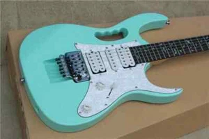 Light Blue Electric Guitar 21 To 24 Frets Scalloped Guitar Inlaid Fingerboard - Picture 1 of 3
