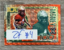 ZAY FLOWERS 2023 Leaf Metal SO MONEY! RED FLOOD SUPER PRISMATIC AUTO TRUE #1/1