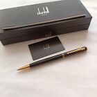 Alfred Dunhill Sidecar Black Ballpoint Pen with Gold Trim