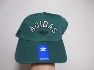 ADIDAS "ORIGINALS NEW PREP" HERREN/ERWACHSENE (VERSTELLBAR) MÜTZE NEU MIT ETIKETT COLLEGE GRÜN - Bild 1 von 6