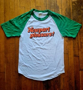Newport Pleasures Baseball T Shirt Cigarettes Brand New Smoking Tobacco Marlboro - Picture 1 of 1