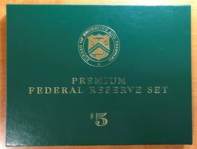 Series of 1999 $5 PREMIUM FEDERAL RESERVE CURRENCY SET (12) SERIAL #00000158 - Image 1 of 4