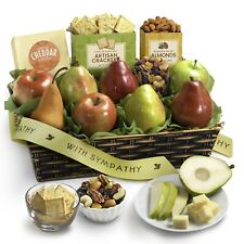 Golden State Fruit Sympathy Basket with Cheese and Nuts
