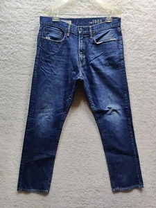 Gap 1969 Men's Standard Fit Straight Blue Jeans Size 34x30 - Picture 1 of 10