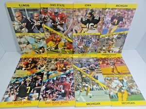 LOT OF 8 ROSE BOWL 65th 66th 67th 69th 70th 71st 72nd 73rd Media Guide Program - Picture 1 of 3