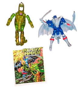 1995 Kenner Transformers Beast Wars Optimus Primal vs Megatron mit Mini Comic - Bild 1 von 2