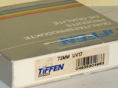 72mm - Tiffen UV 17 Filter New              #72n-gnn - Image 1 of 3